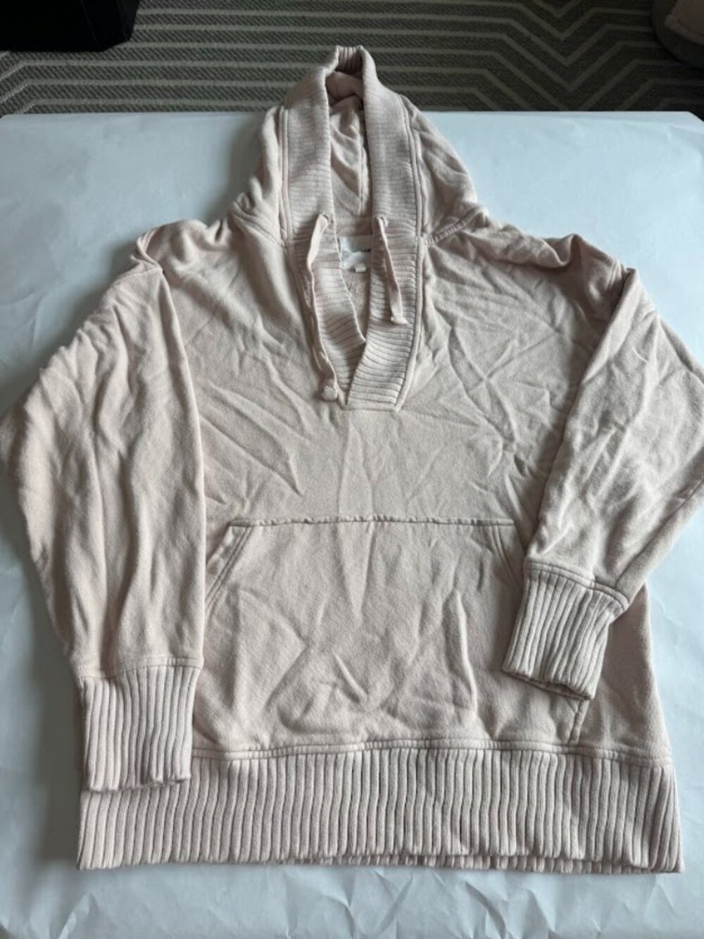 Aerie Blush Pink Hooded Pullover Sweatshirt Womens S/P Cotton